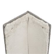Klösbräda för hörn XXL, sisalklädd klösbräda för hörn, vägg, 38 x 75 cm, grå