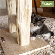 Klösmöbel "Morea", premium klöspelare, kattmöbel för klös och lek, tanoakträ, 43 cm, VOSS.pet