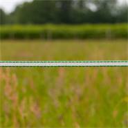 Elstängselband 200 m, 10 mm, 4 x 0,40 HPC/Ultra, vit-grön, VOSS.farming