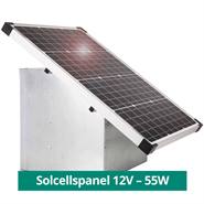 Solcellspaket: 55W solcell + elstängselaggregat "impuls duo DV160" + skyddslåda, VOSS.farming