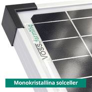 Solcellspaket: Solcellspanel 55W till 12V elstängselaggregat + Metallbox VOSS.farming