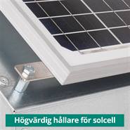 Solcell 12W + Stöldskyddslåda SafeBox till stängselaggregat + Stativ, VOSS.farming