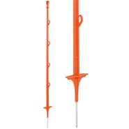 Plaststolpe "Variant" 103cm, 25-pack stängselstolpe, glasfiberförstärkt plast, dubbeltramp, orange