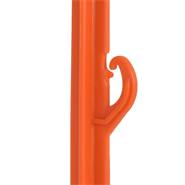 Plaststolpe "Variant" 103cm, 25-pack stängselstolpe, glasfiberförstärkt plast, dubbeltramp, orange