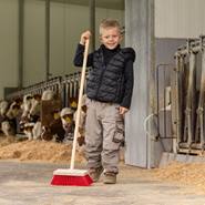 Gatukvast "Mini", barnkvast, sopkvast, piassavakvast för barn, kvasthuvud inkl. skaft, 110 cm