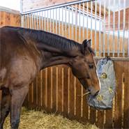Höpåse "HayBag", slow feeding hösäck till häst, hästsläp, transport, tävling, bomull, 85 liter