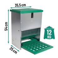 Foderautomat FEED-O-MATIC med pedal, galvad (12 kg)