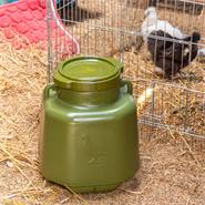 Fodertunna med lock, foderbehållare, foderförvaring, mycket tålig, 40 liter