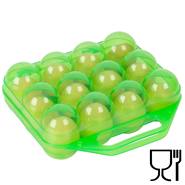 Ägghållare, ägglåda, äggförvaringsbox, ägghållarlåda, 12 ägg, plast