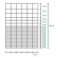 Vridknutsnät Classic 50m x 160cm, viltstängsel, 160/23/15, VOSS.farming