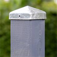 Grålaserad stolpe 7 x 7 x 180 cm fyrkantsstolpe, fyrkantig trästolpe, furu, grå