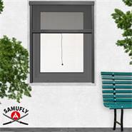 Myggnät rullgardin fönsterkassett, insektsnät, insektsskydd för fönster, SAMUFLY