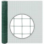 Stängselpaket: Voljärnät 10 m x 100 cm, 25,4 x 25,4 mm,  + 8x metallstolpar, grön, VOSS.farming