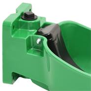 Vattenkopp K50 med tunga för nötkreatur och häst, slitstark plast, grön
