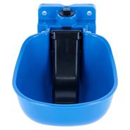 Vattenkopp K50 med tunga, vattenkopp för nötkreatur och häst, slitstark plast, blå