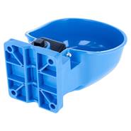 Vattenkopp K50 med tunga, vattenkopp för nötkreatur och häst, slitstark plast, blå