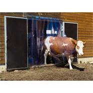 Köldridå, plastridå PVC, 130 cm brett skydd mot kyla och drag för stall, paddock, ridhall