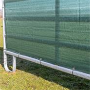 Vindnät 3,95 x 1,2 m, vindbrytande nät, vindskyddsnät till betesgrind, gårdsgrind, grön