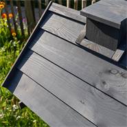 Fågelbord "Valla" i trä inkl. stativ, grå/vit, VOSS.garden