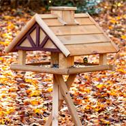 Fågelbord "Levar", vackert fågelbord inkl. stativ, natur, VOSS.garden