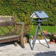 Fågelbord "Tolga", vackert fågelbord, metalltak, inkl. stativ, VOSS.garden