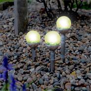 Solcellslampa "Magec", trädgårdslampa solcell glob, klot, VOSS.garden