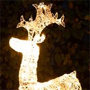 Julfigur LED Ren 98 cm, juldekoration, ljusdekoration, LED-figur utomhus, VOSS.garden