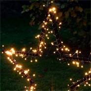 Julbelysning LED-stjärna siluett, trädgårdsdekoration, julstjärna stående, 77 cm, VOSS.garden