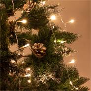 Julgransslinga LED, julgransbelysning, 8 slingor, vardera 2 m längd, 200 LED-lampor, VOSS.garden