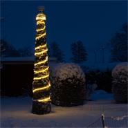 Ljusslang LED utomhus, ljusslinga, julbelysning, 240 LED-lampor, 10 meter, VOSS.garden