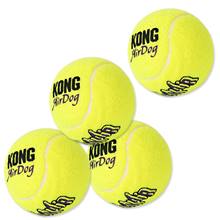 Tennisboll "KONG" 4-pack, hundboll, till bollkastare för hund