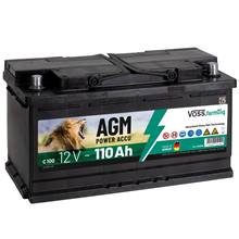 AGM-batteri "12V AGM Akku 110Ah", till stängselaggregat, VOSS.farming