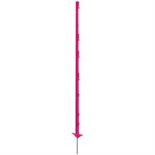 Stängselstolpar "style", 20st plaststolpar 156 cm, dubbeltramp, pink, VOSS.farming