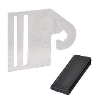 Bandanslutning till grindhandtag  "Litzclip®" 40 mm, låsbleck, rostfritt stål, 4-pack
