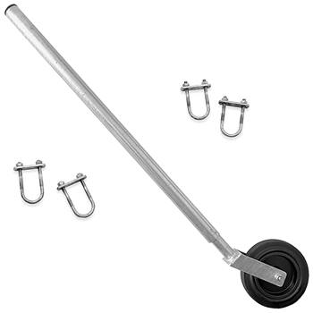 Stödhjul till grind, hjul i plast, fjädrat, tillbehör till gårdsgrind, Growi®