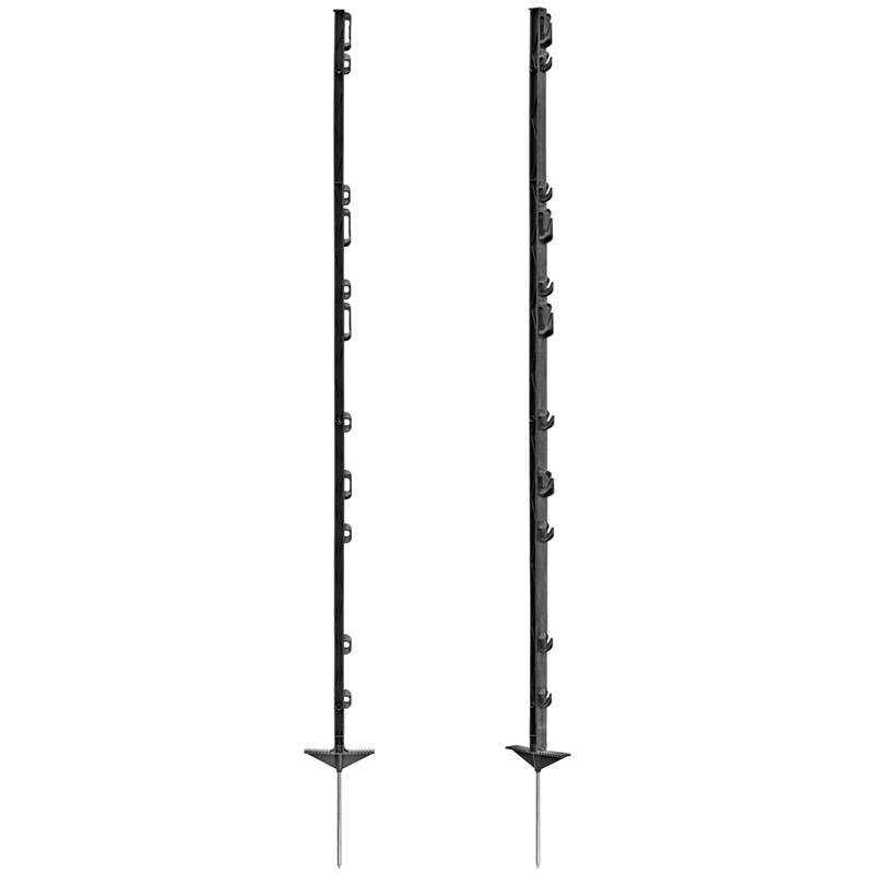 42183-1-plaststolpar-20-pack-kraftig-plaststolpe-svart-glasfiberförstärkt-stängselstolpe-136cm-ovanf